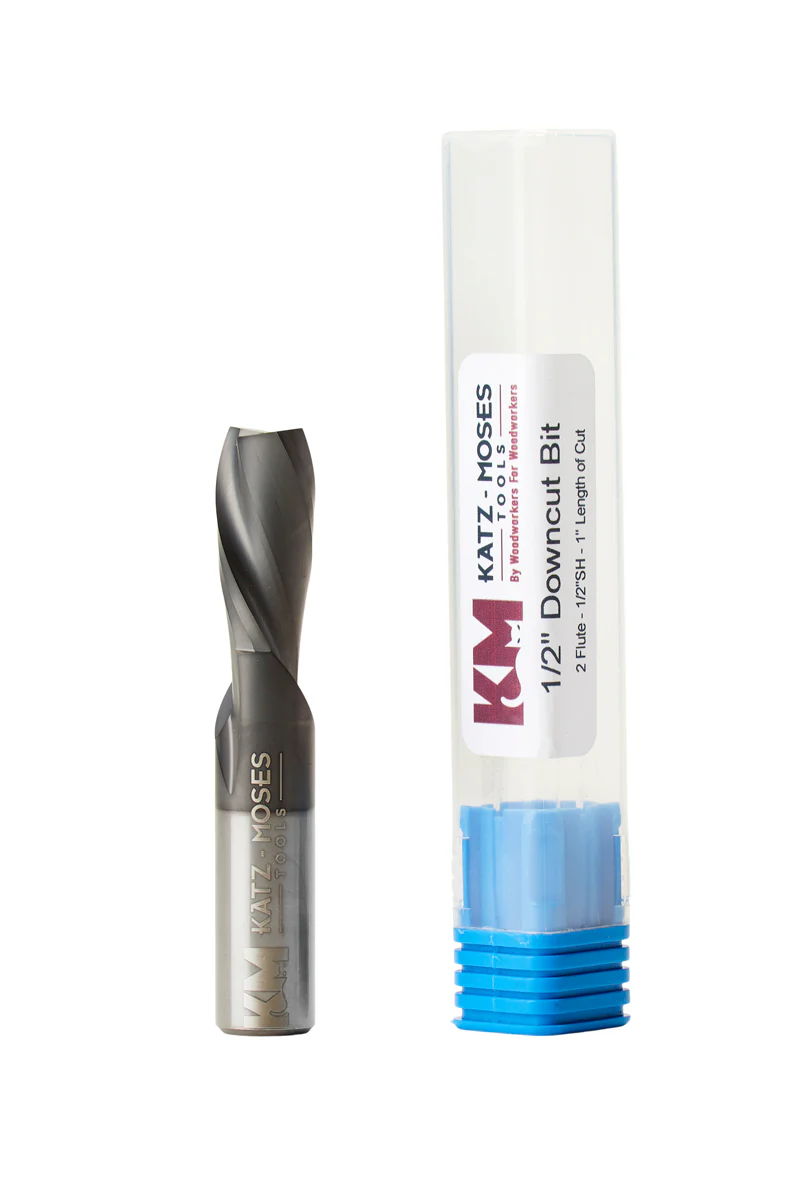 1/2″ Down-Cut Spiral Bit – 1″ LOC *Astra Coated* - Image 2