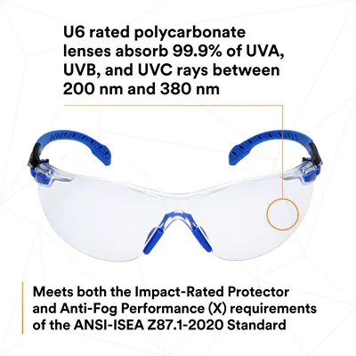 3M NO FOG Solus 1000-Series Safety Glasses with Scotchgard Anti-fog Coating - Image 5