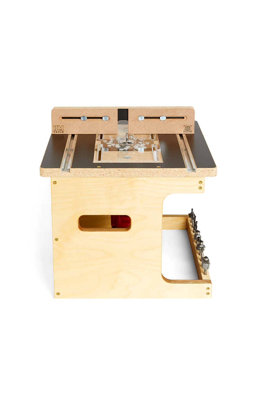 KM Tools Benchtop Router Table for 3x3 Custom Trim Router Jig - Image 12