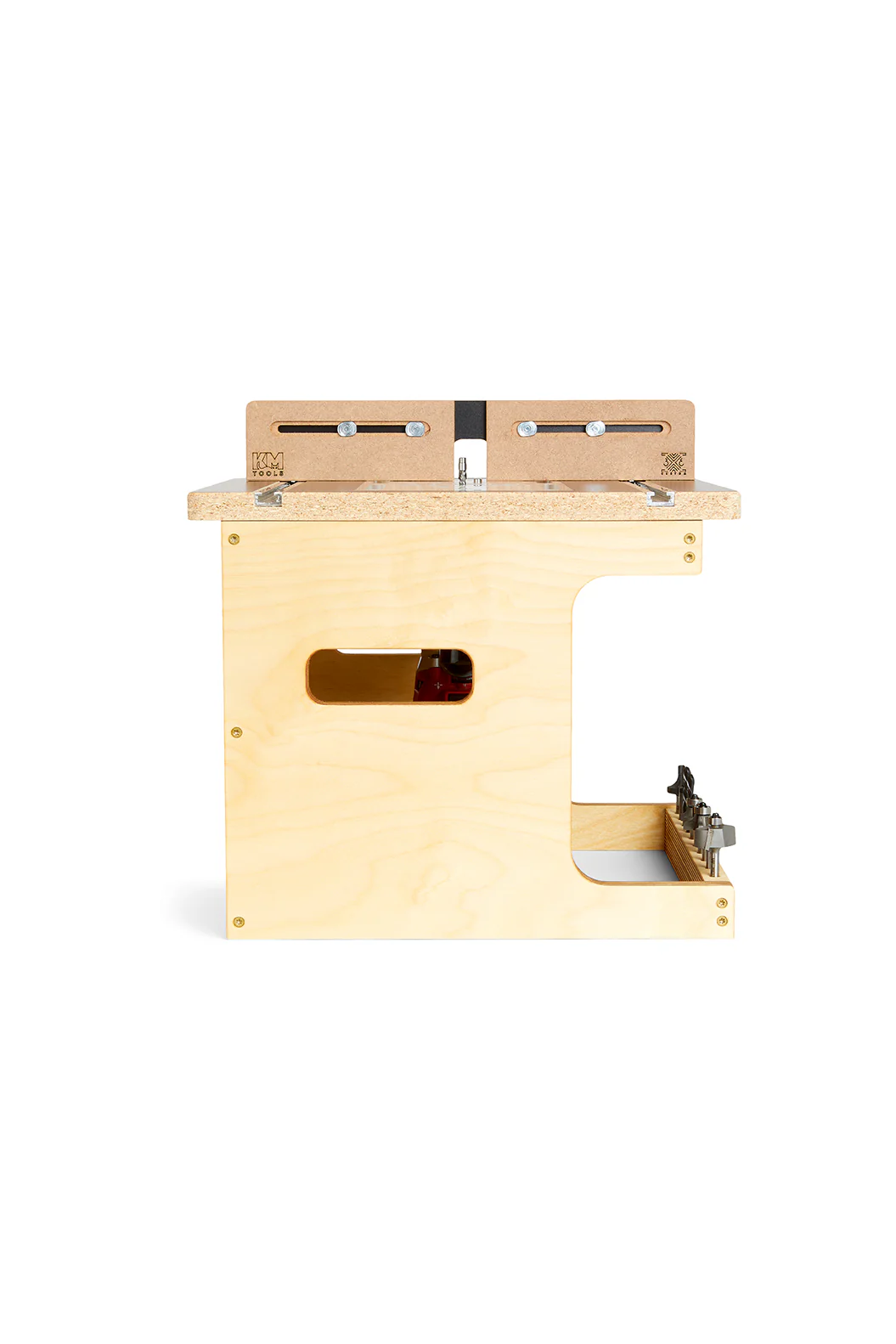 KM Tools Benchtop Router Table for 3x3 Custom Trim Router Jig - Image 23