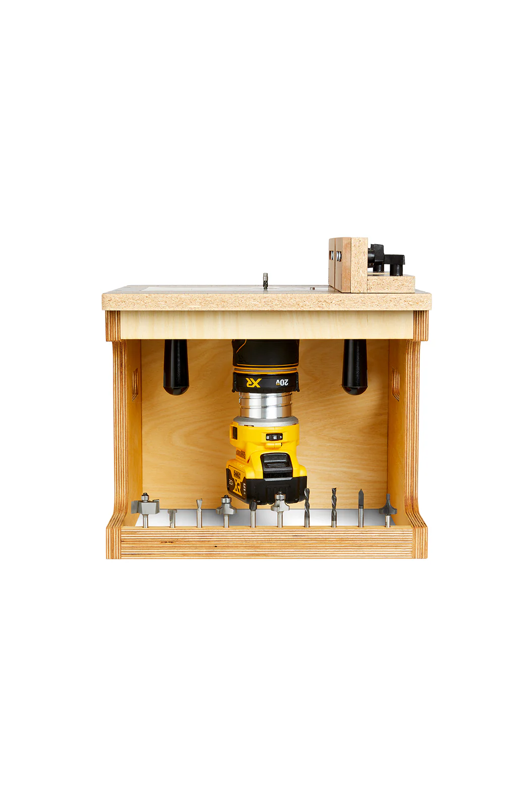 KM Tools Benchtop Router Table for 3x3 Custom Trim Router Jig - Image 6