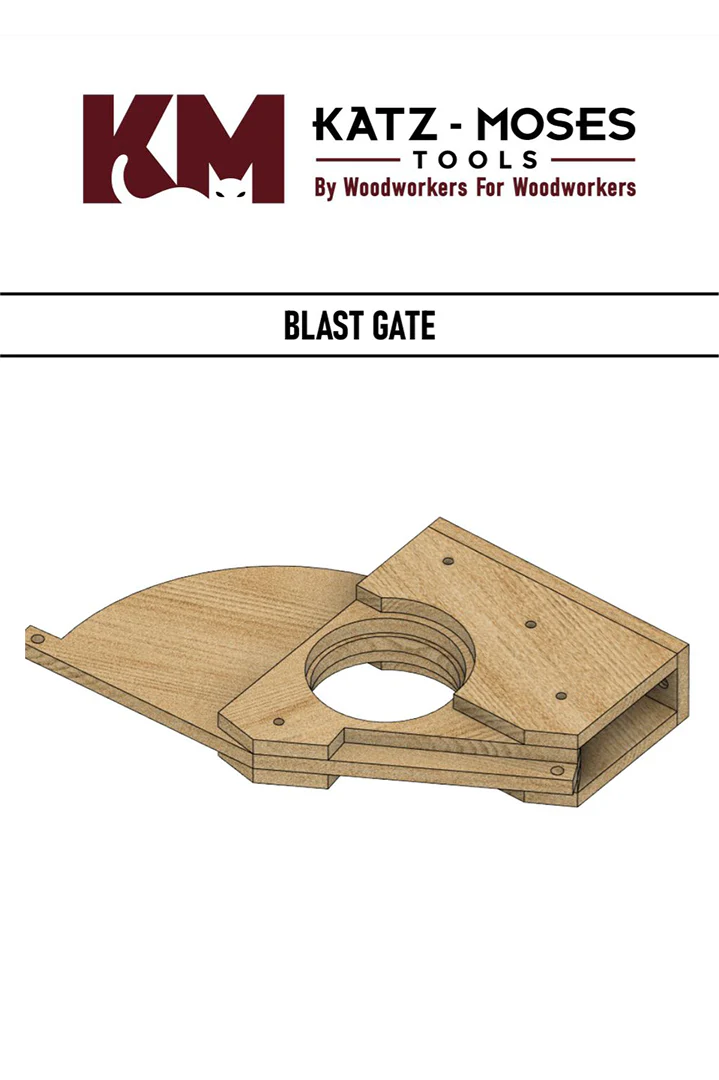 Blast Gate PHYSICAL TEMPLATES (4" or 6") - Includes Full Step by Step Build Plans and DXF Files - Image 3