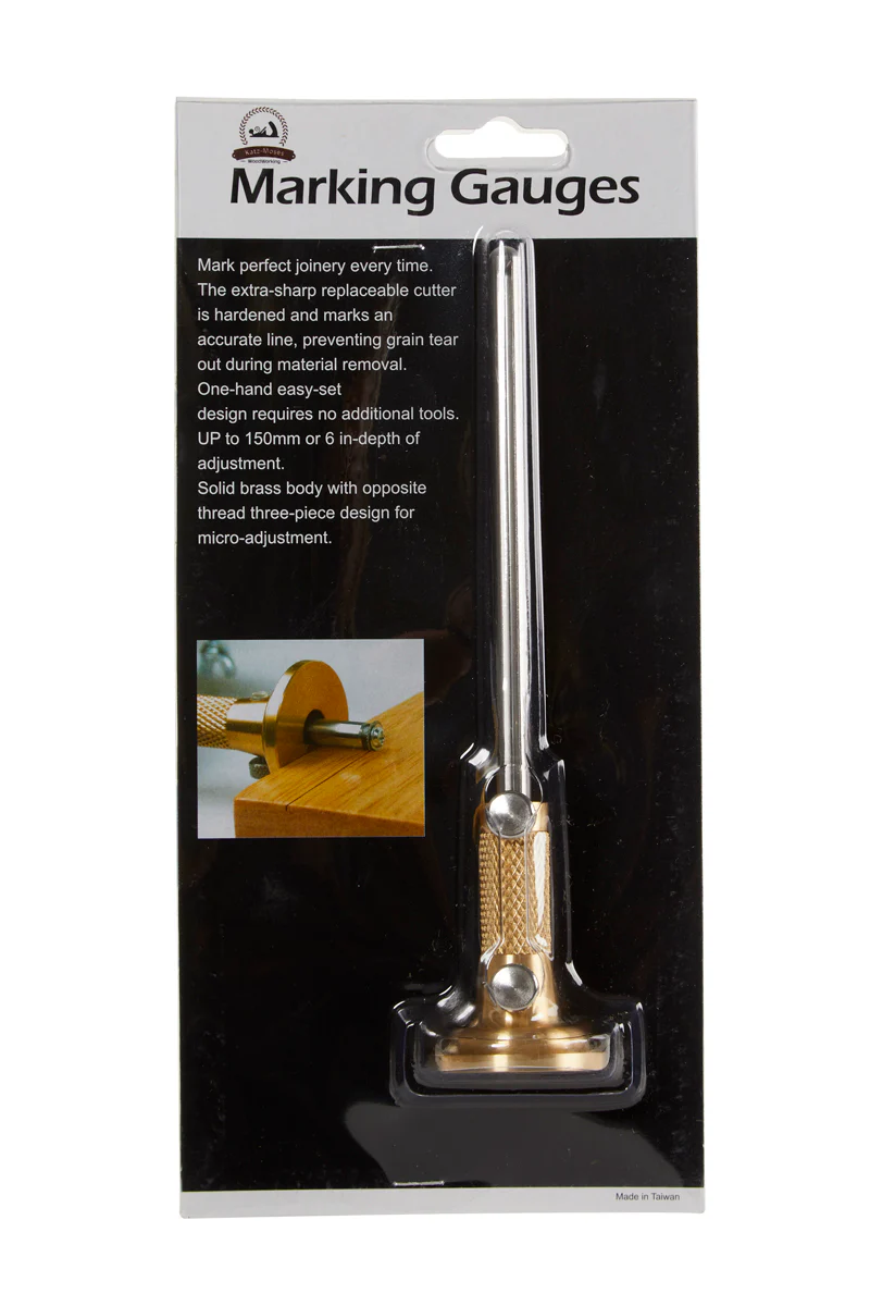Brass Marking Gauge with Micro-Adjust and Imperial/Metric Markings - Image 8