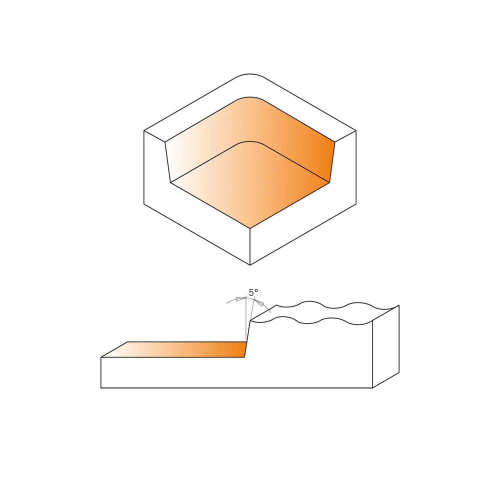 CMT Orange Tools 2 3/8" Spoilboard Surfacing and Slab Flattening Bit - Image 4