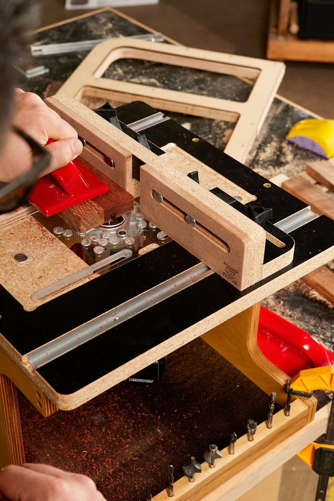 3X3 Custom 6-in-1 Universal Trim Router Jig + KM Tools Benchtop Router Table Bundle - Image 44
