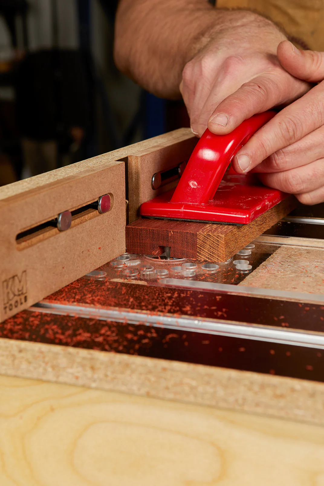 3X3 Custom 6-in-1 Universal Trim Router Jig + KM Tools Benchtop Router Table Bundle - Image 45