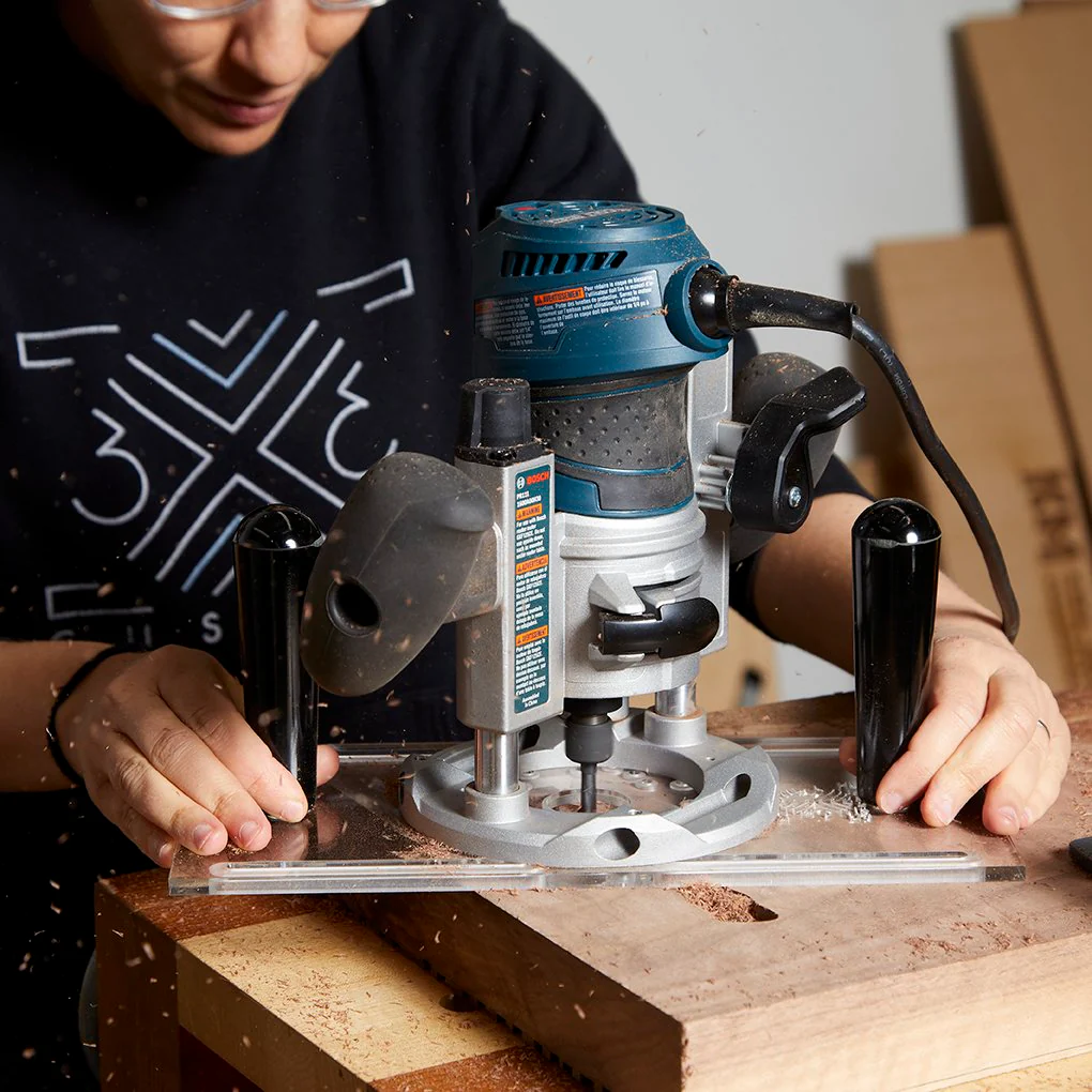 3X3 Custom 6-in-1 Universal Trim Router Jig + KM Tools Benchtop Router Table Bundle - Image 51