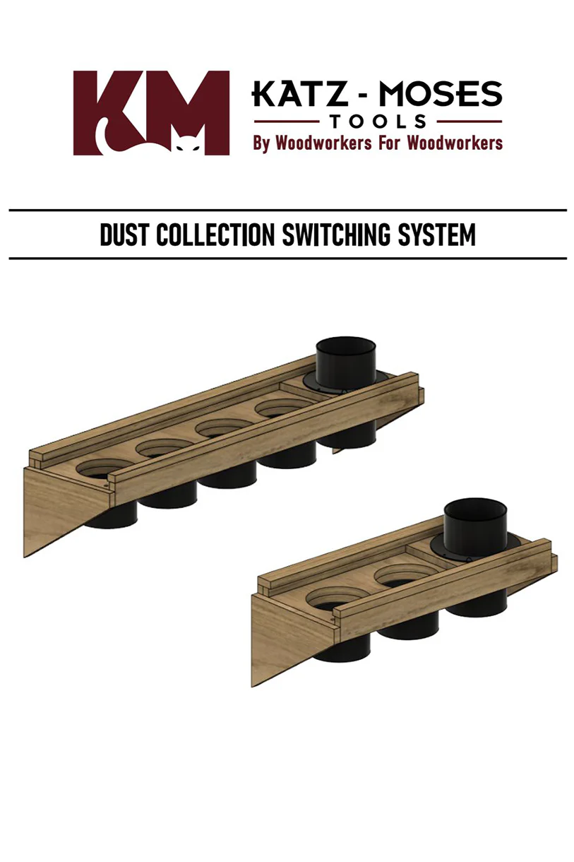 French Cleat Dust Collection Switching System Template with Full Build Plans and DXF Files - Image 5