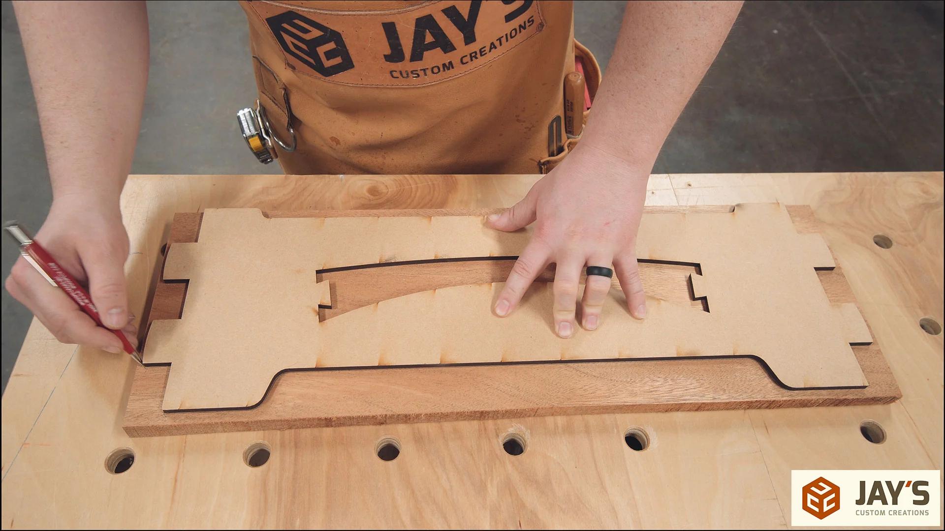 Greene and Greene Tool Tote MDF Template - Image 6
