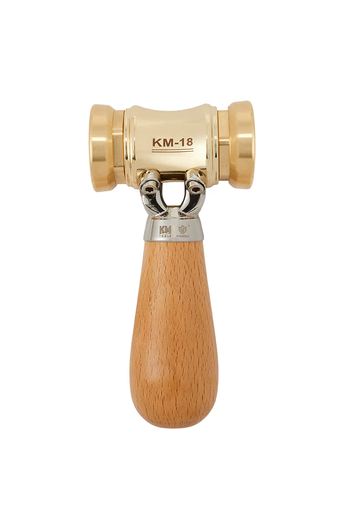 KM-18 Woodworking Brass Chisel Mallet With Interchangeable Heads - Image 4