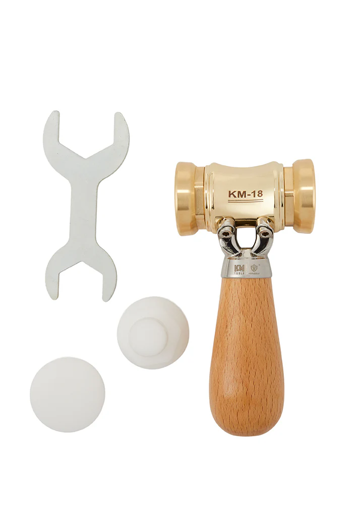 KM-18 Woodworking Brass Chisel Mallet With Interchangeable Heads - Image 5