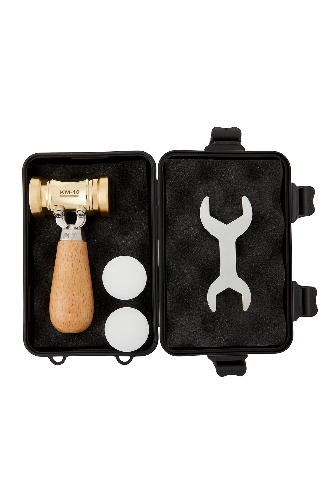 KM-18 Woodworking Brass Chisel Mallet With Interchangeable Heads - Image 6