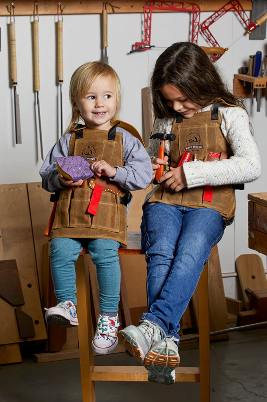 The Katz-Moses 20oz Waxed Canvas Tool Apron (CHILD/KID SIZE up to age 9) - Image 16