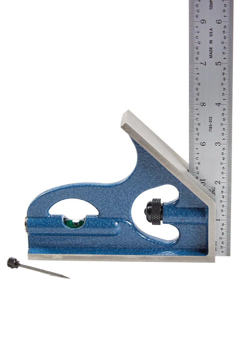 PEC 12" 4R 4-Piece Combination Square w/ Reversible Protractor - Image 4