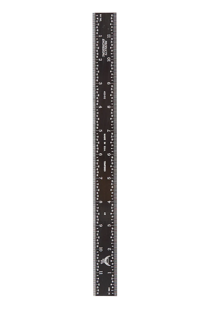 PEC 18″ 4R Rigid Black Chrome Rule - Image 2