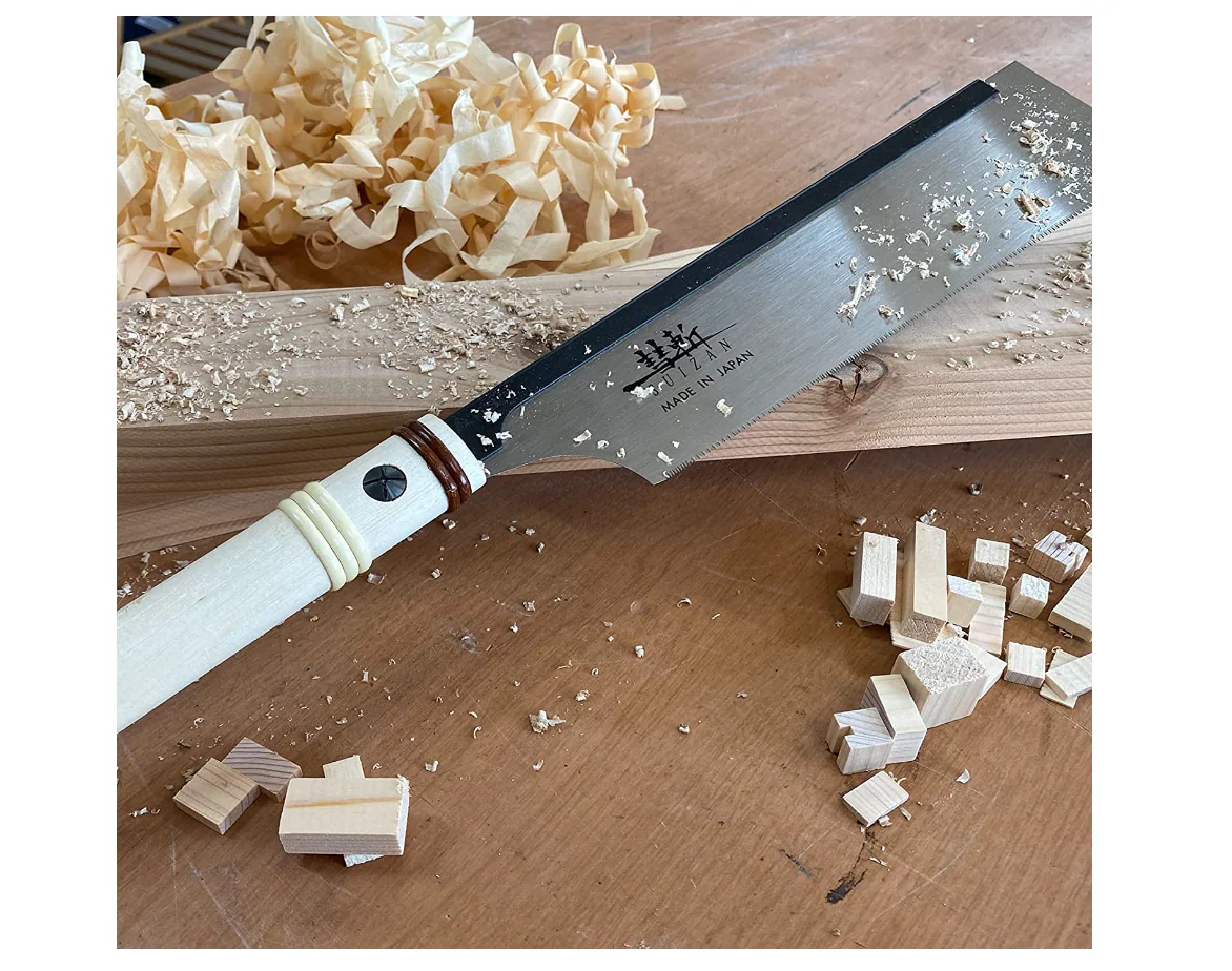 SUIZAN Japanese DOZUKI Dovetail Saw with Wooden Handle, 9.5 Inch - Image 3