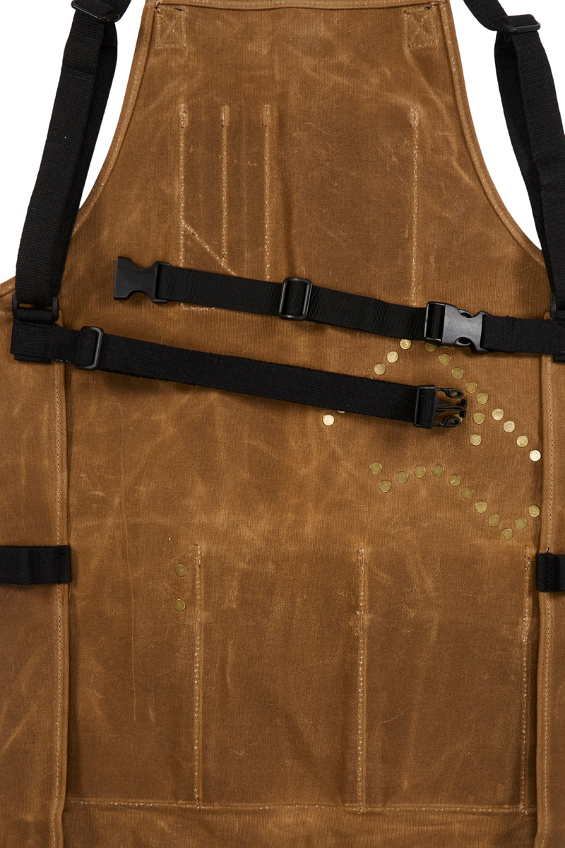 The Katz-Moses 20 oz Waxed Canvas Woodworking Tool Apron (LRG-XXXL) - Image 4