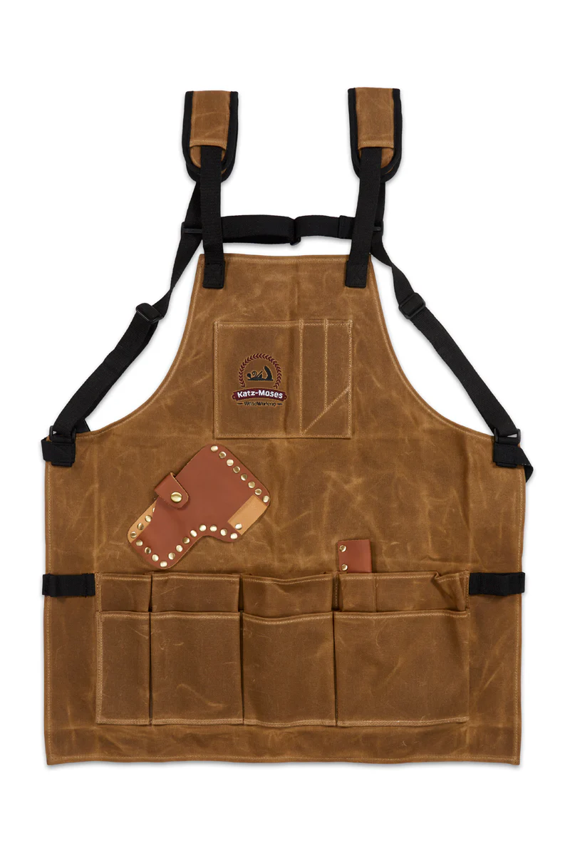 The Katz-Moses 20 oz Waxed Canvas Woodworking Tool Apron (LRG-XXXL) - Image 7